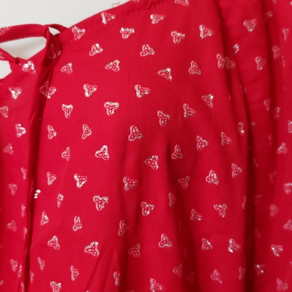 💕💥 NWOT Beautiful Faded Glory Bell Sleeve Flowy Blouse - Picture 3 of 9